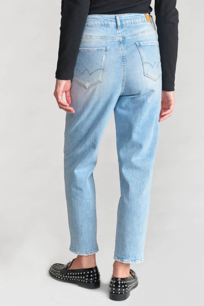 Jeans boyfit Cosy 7/8ème destroy bleu N°5