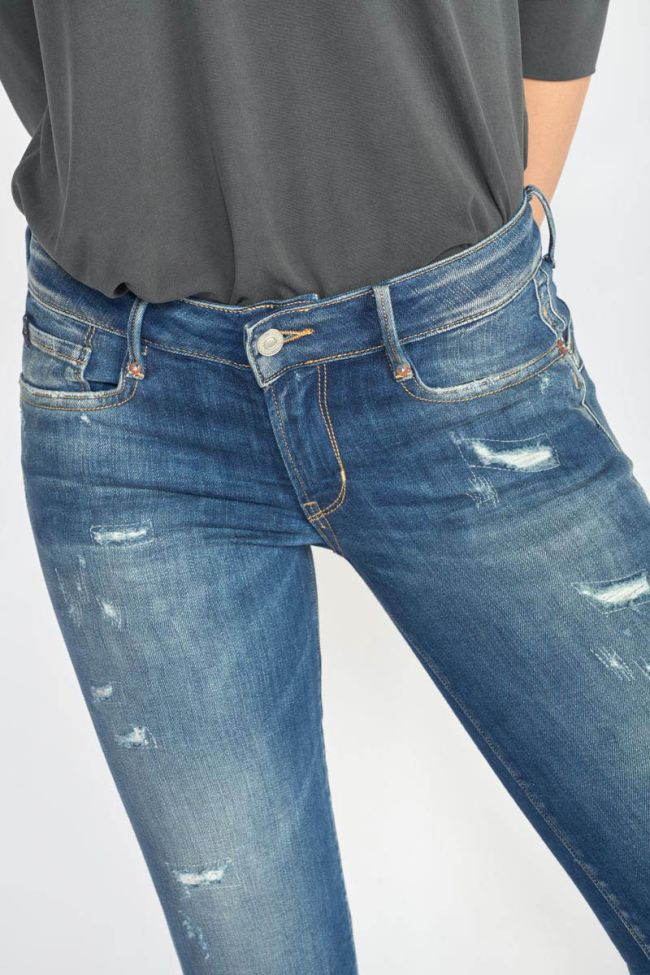 Jeans pulp slim Foals 7/8ème destroy bleu N°2