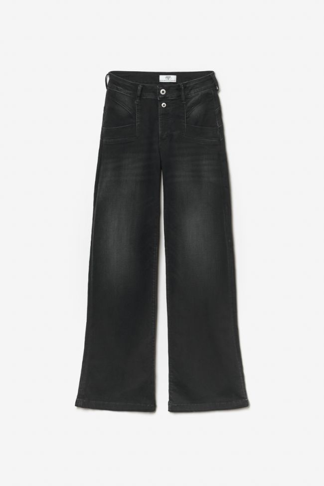 Jeans pulp flare Fonzy taille haute noir N°1