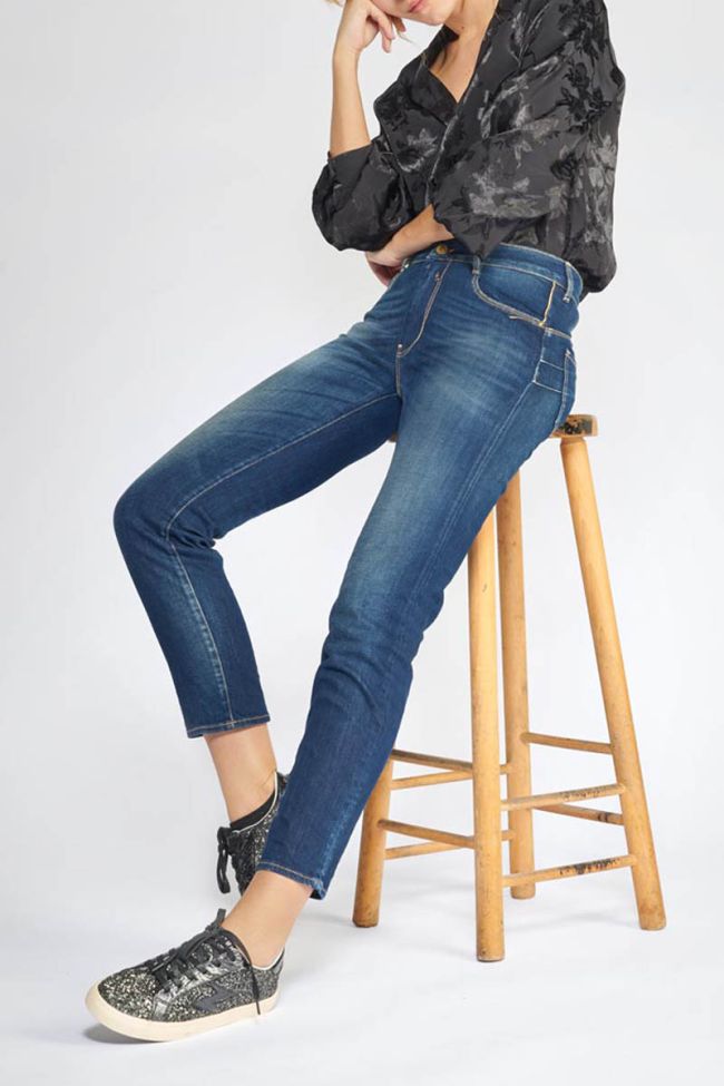 Jeans pulp regular Fuzzy taille haute 7/8ème vintage bleu N°2