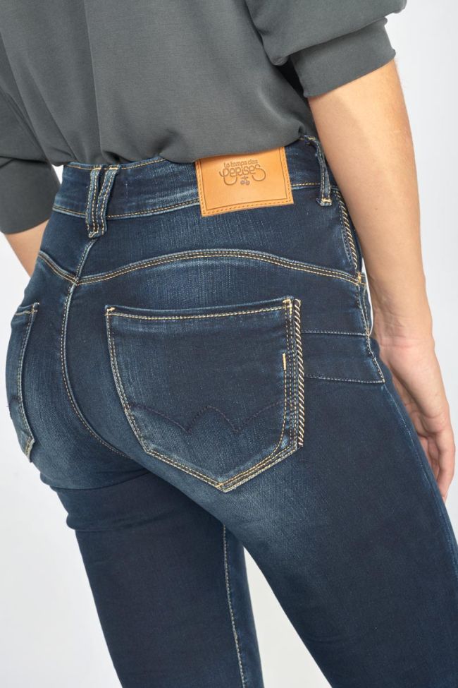 Jeans pulp slim Hagen taille haute bleu N°1
