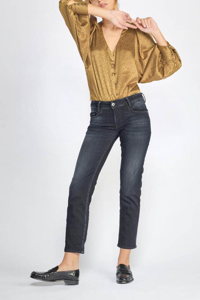 Jeans pulp slim Laross 7/8ème bleu-noir N°1