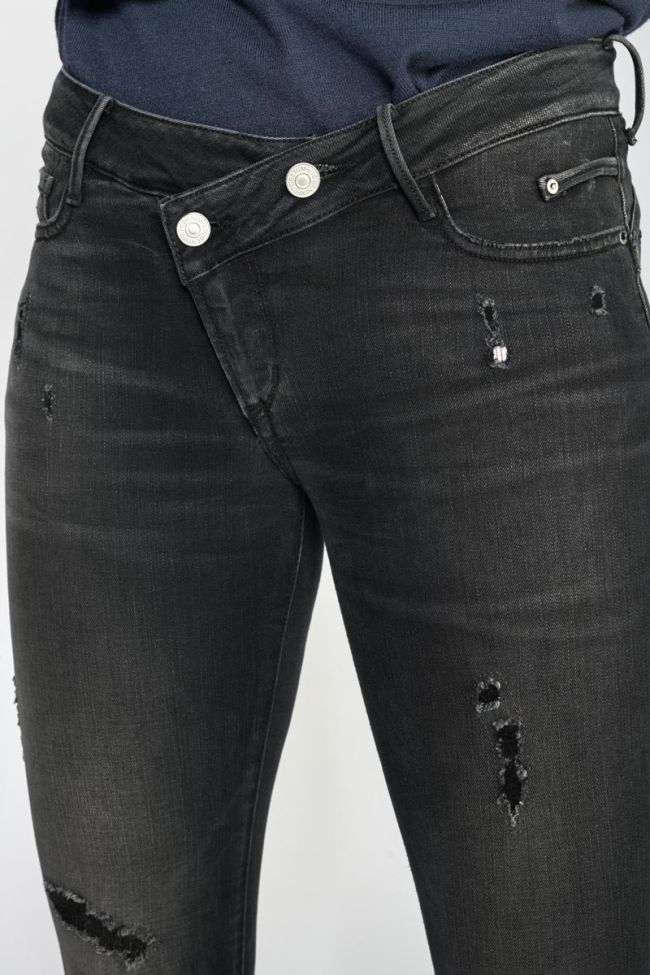Jeans pulp slim Meteors 7/8ème noir N°1