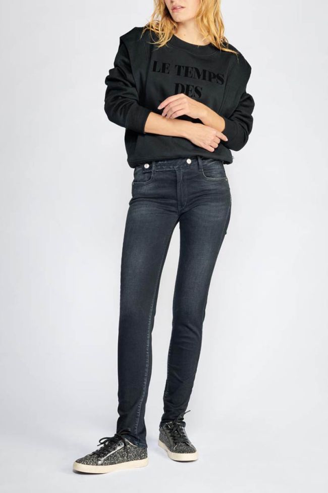 Jeans pulp slim Penny taille haute bleu-noir N°1