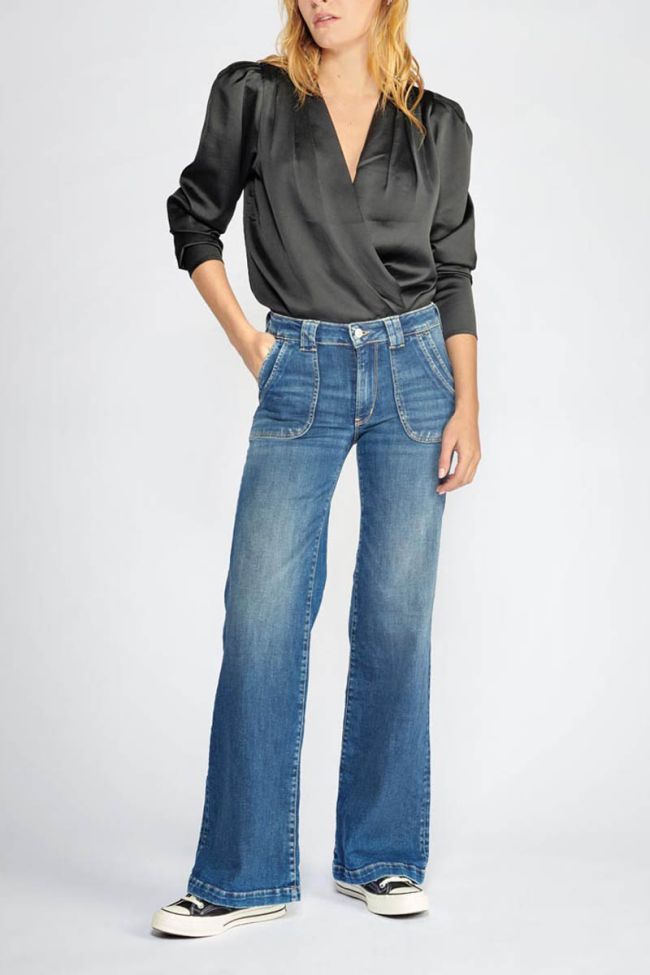 Jeans pulp flare Puggy taille haute bleu N°3