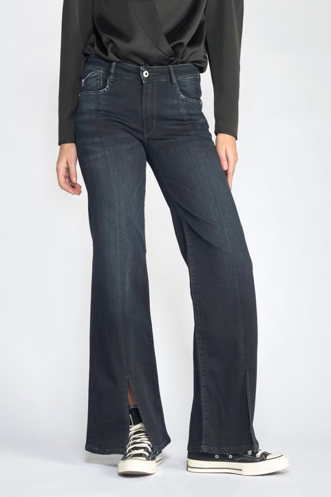 Jeans pulp flare Sin taille haute bleu-noir N°1