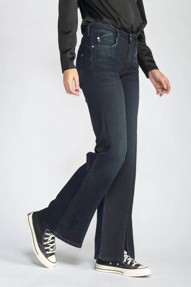 Jeans pulp flare Sin taille haute bleu-noir N°1
