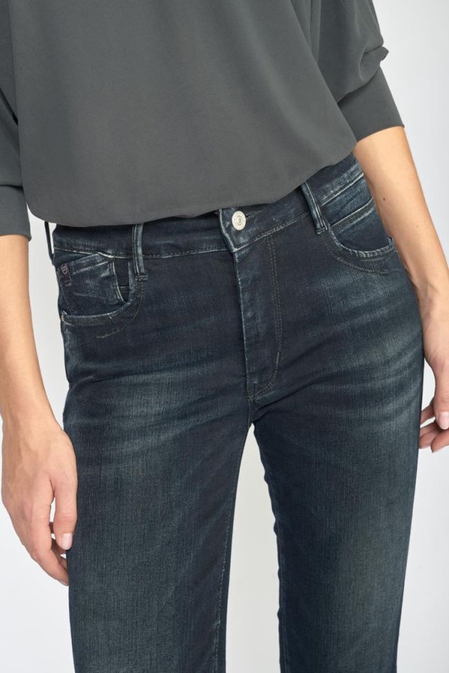 Jeans pulp slim Tazi taille haute 7/8ème bleu-noir N°1