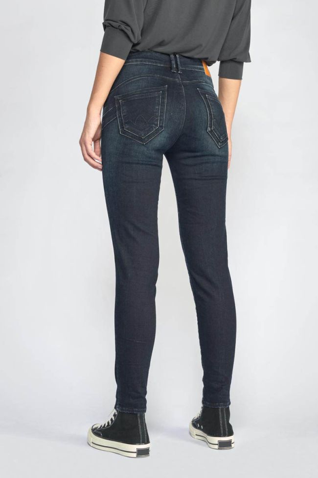 Jeans pulp slim Tazi taille haute 7/8ème bleu-noir N°1