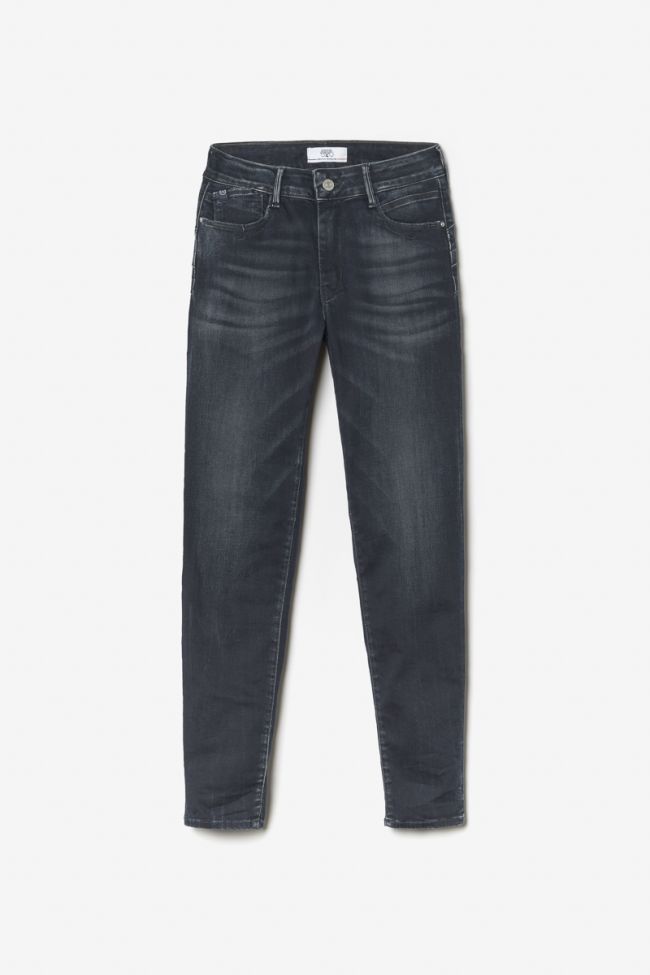Jeans pulp slim Tazi taille haute 7/8ème bleu-noir N°1