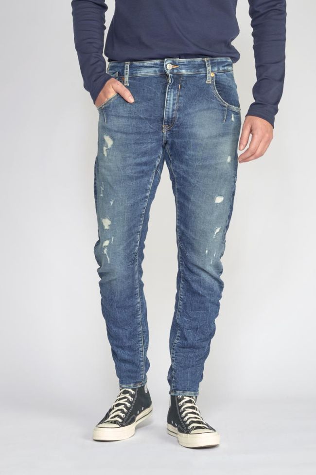 Jeans 900/03 tapered arqué destroy bleu N°2