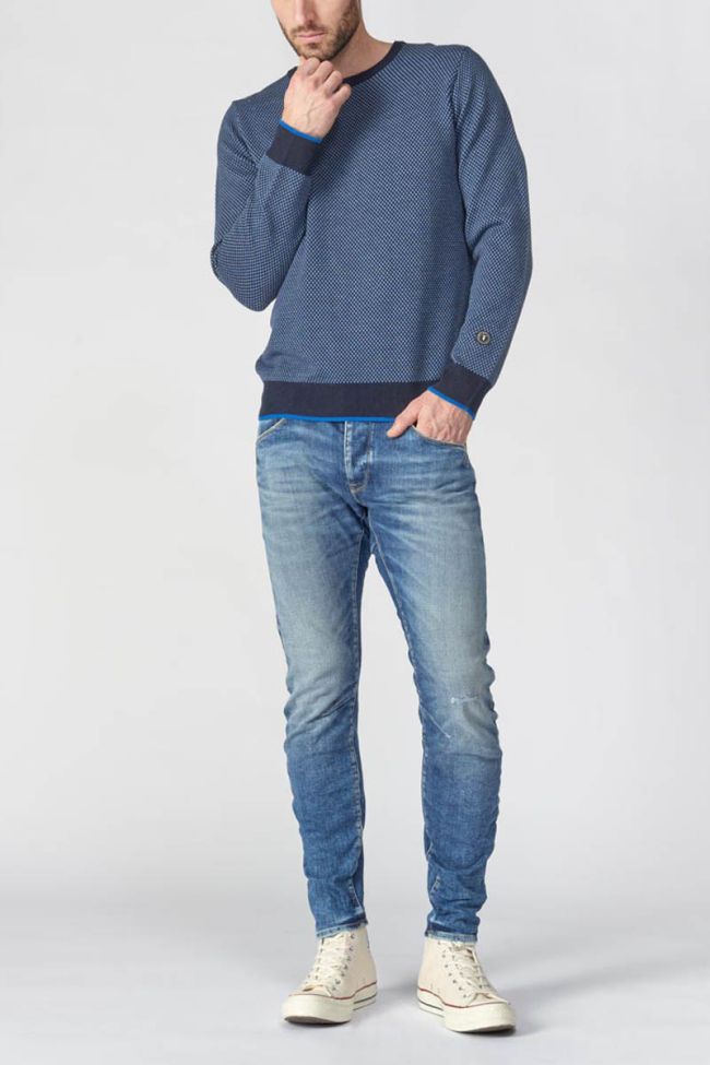 Jeans 900/03 tapered arqué Rocken destroy bleu N°3