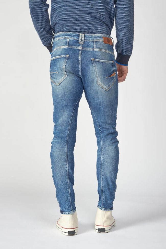Jeans 900/03 tapered arqué Rocken destroy bleu N°3