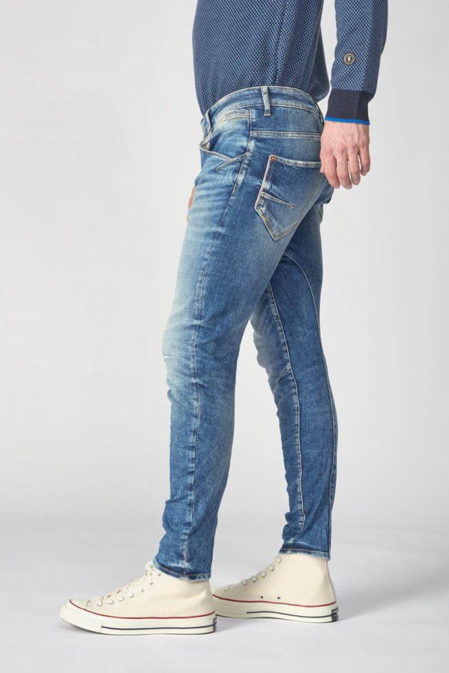Jeans 900/03 tapered arqué Rocken destroy bleu N°3