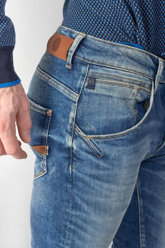 Jeans 900/03 tapered arqué Rocken destroy bleu N°3