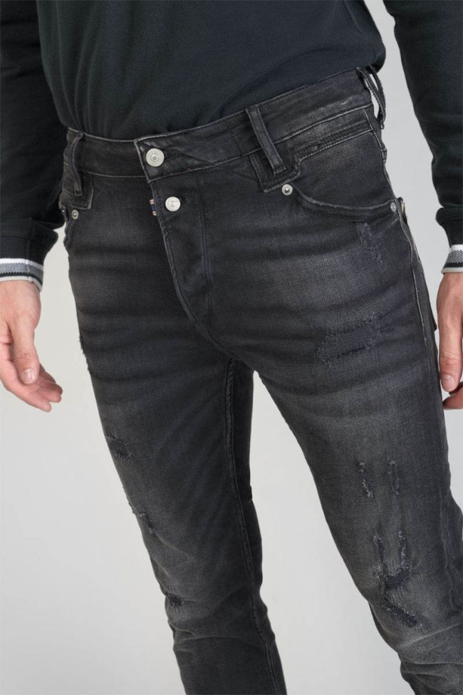 Jeans 900/16 tapered Riff destroy noir N°1