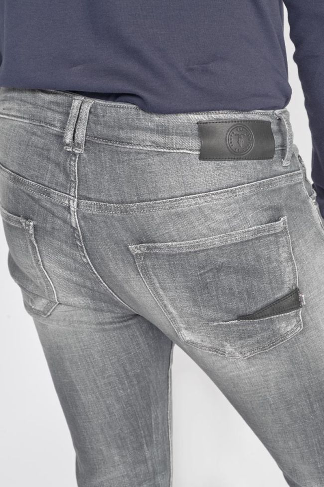 Jeans power skinny 7/8ème destroy gris N°3