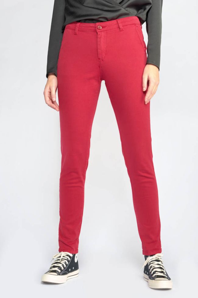 Pantalon Dyli2 rouge framboise