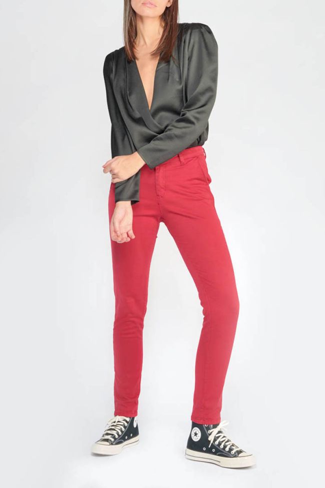 Pantalon Dyli2 rouge framboise