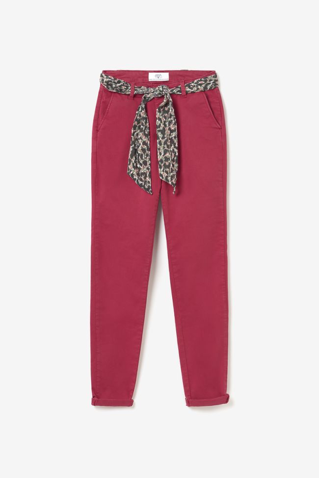 Pantalon Dyli2 rouge framboise