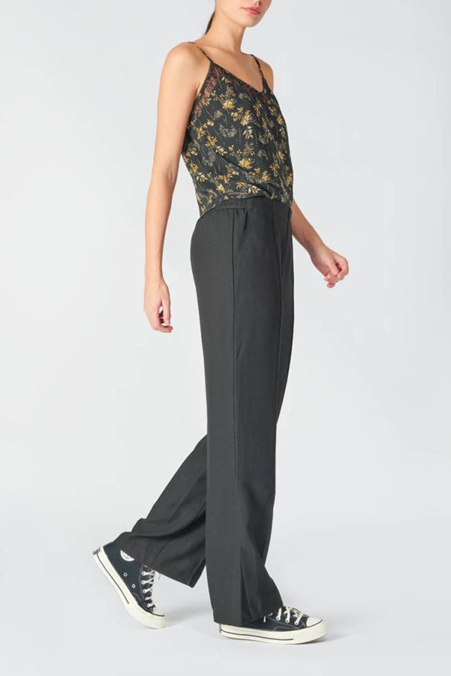 Pantalon Rosaly noir à fentes