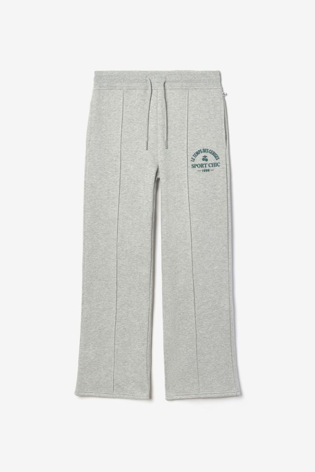 Pantalon jogging Adagi taille haute gris chiné