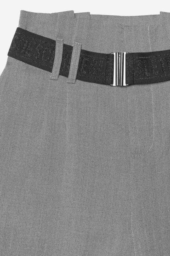 Pantalon Hobbesgi taille haute à chevrons