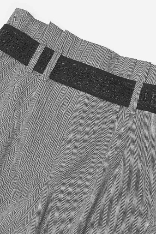 Pantalon Hobbesgi taille haute à chevrons