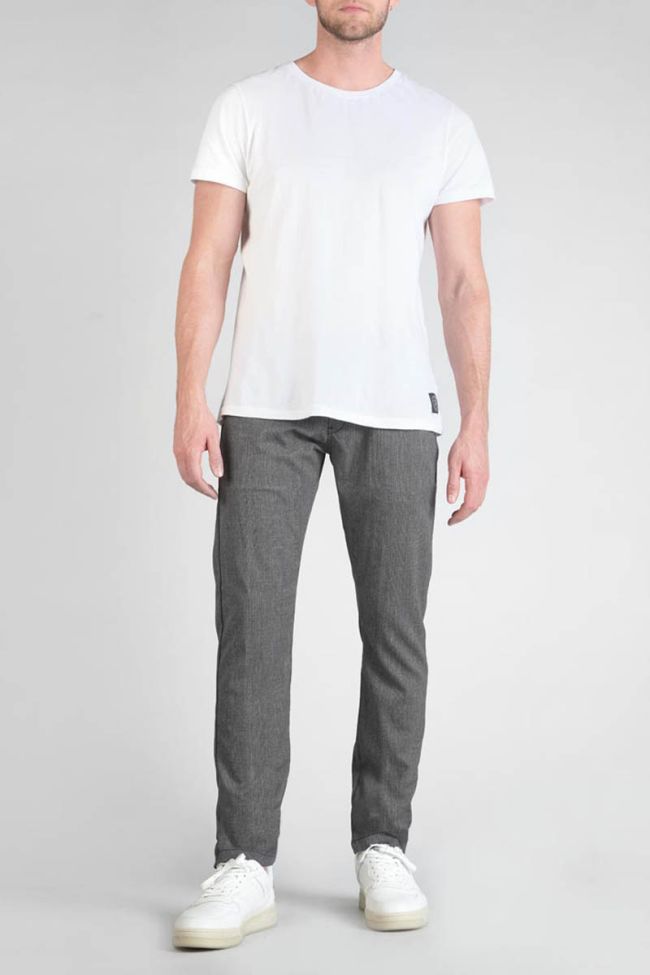 Pantalon Weller à carreaux gris