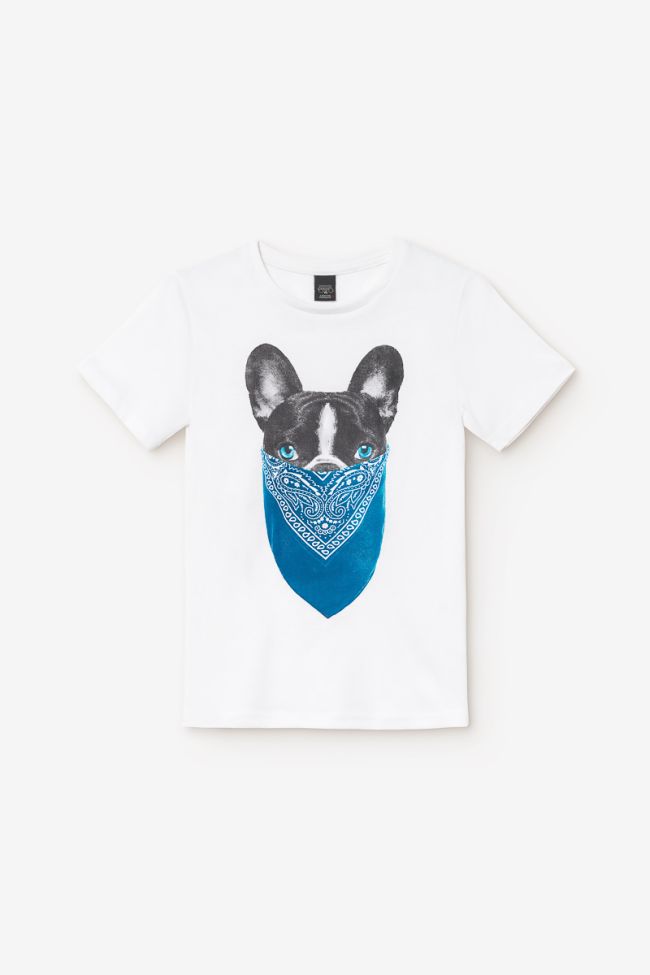 T-shirt Ganbo blanc imprimé