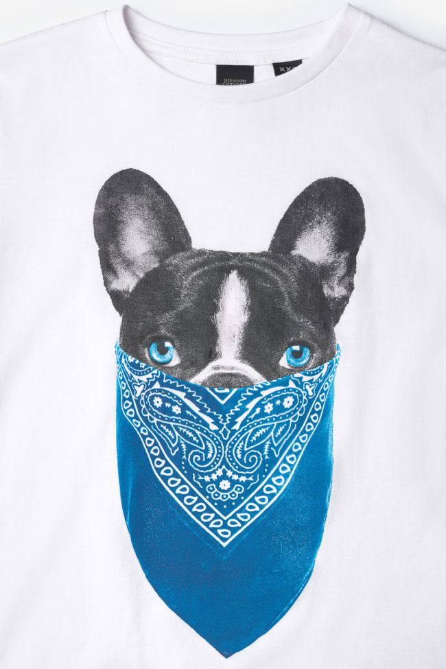 T-shirt Ganbo blanc imprimé