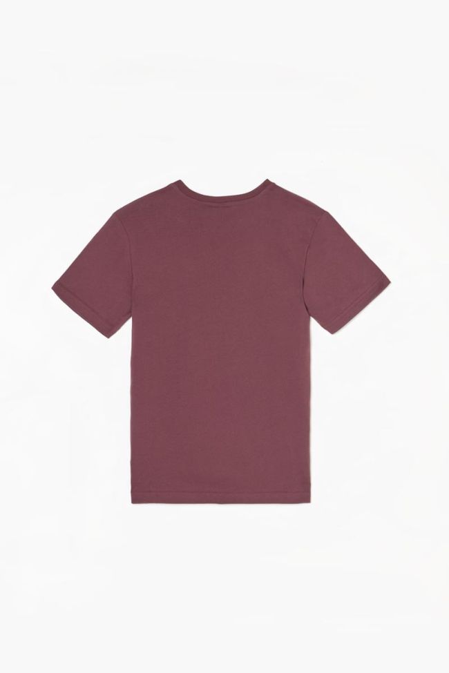 T-shirt Gregorbo lie de vin imprimé
