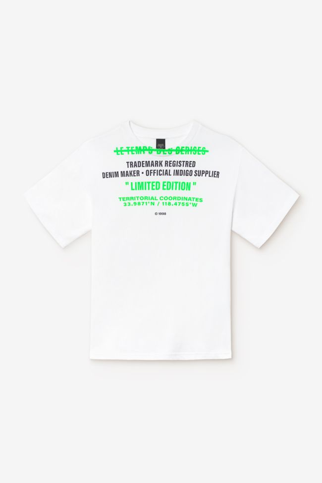 T-shirt Mochibo blanc imprimé