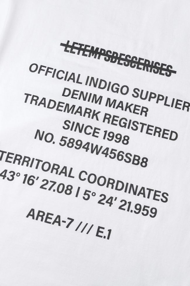 T-shirt Zabrabo blanc imprimé