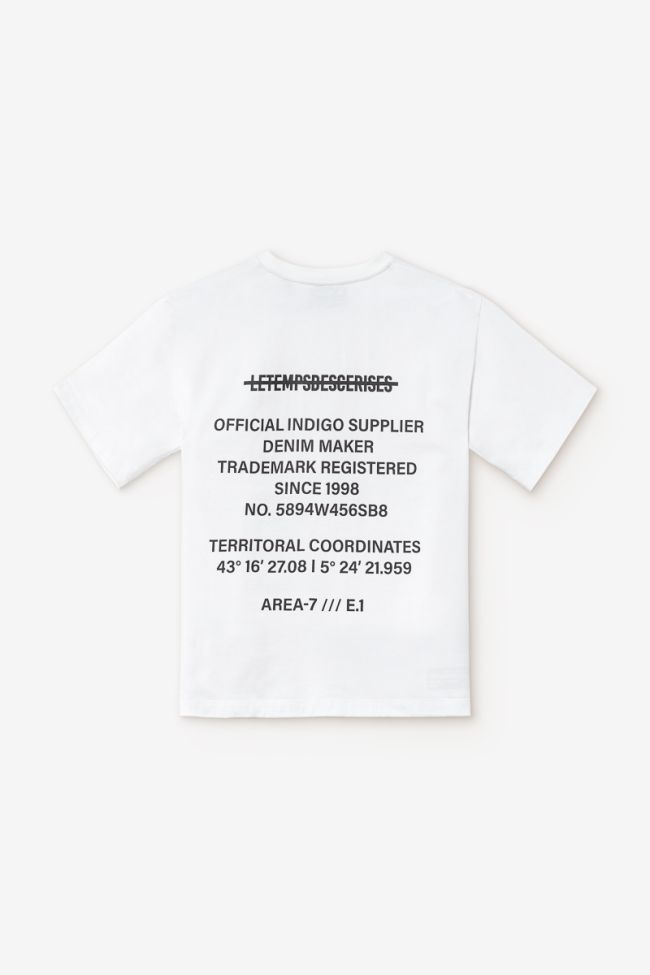 T-shirt Zabrabo blanc imprimé