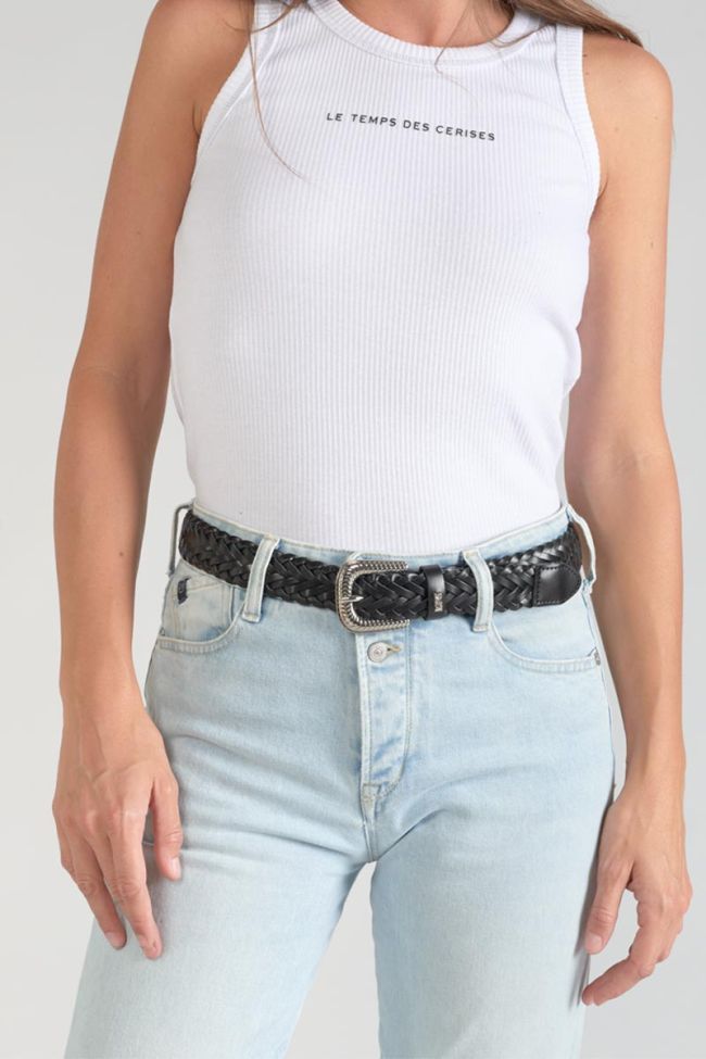 Ceinture Balk noire tressée