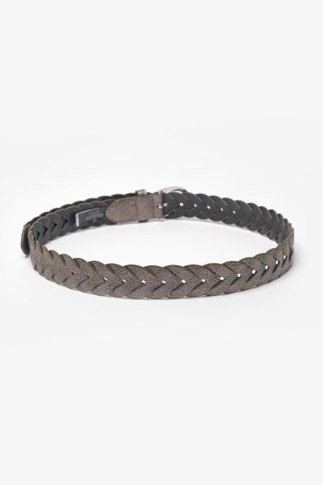 Ceinture Kebir argentée tressée