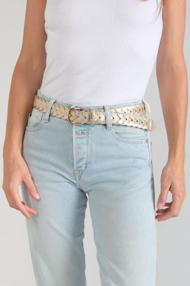 Ceinture Kebir dorée tressée