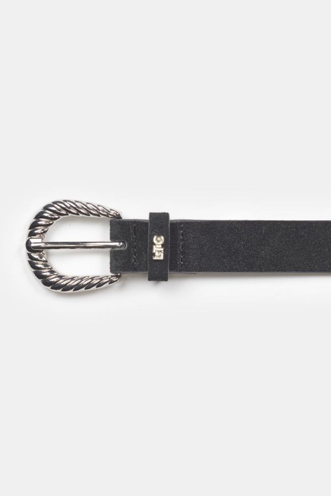 Ceinture Smara en cuir noir