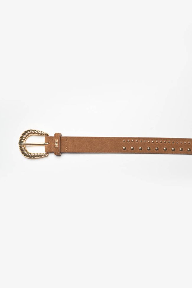 Ceinture Smara en cuir cognac
