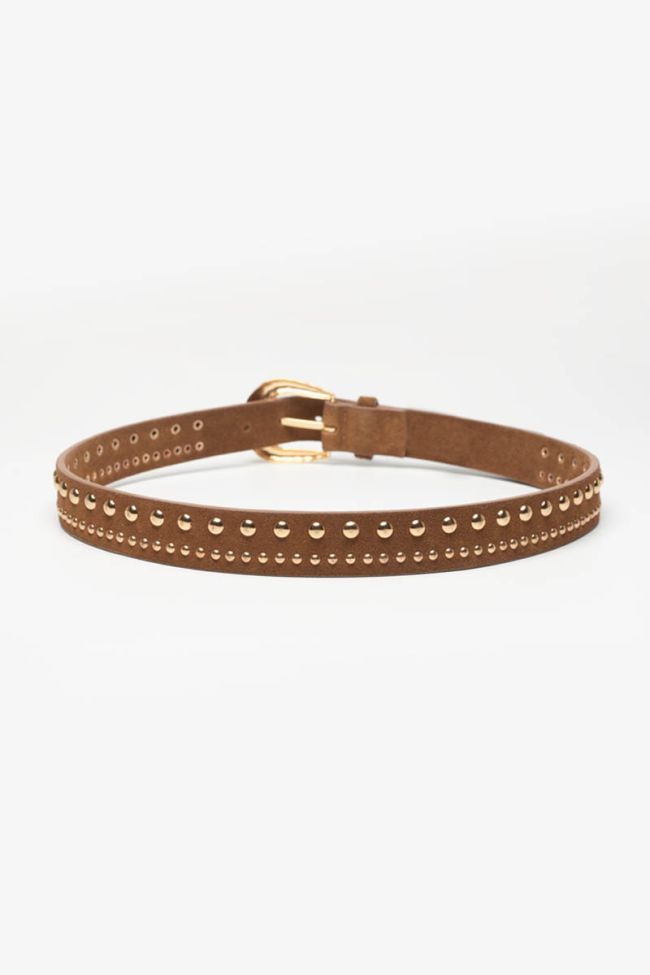 Ceinture Smara en cuir cognac