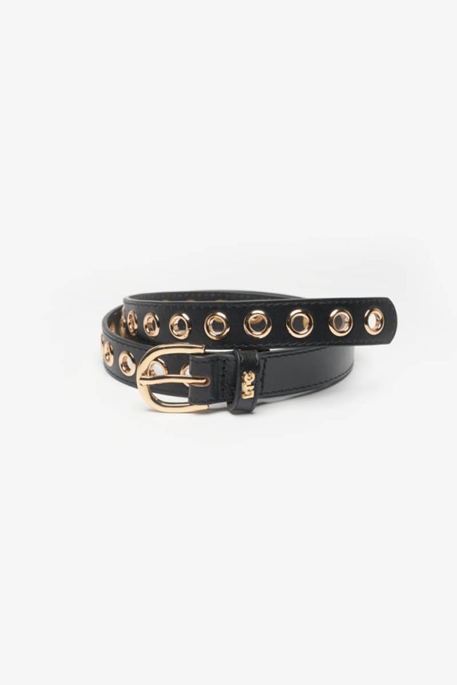 Ceinture Taouna en cuir noir