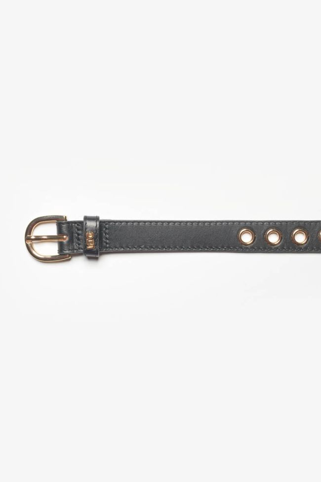 Ceinture Taouna en cuir noir