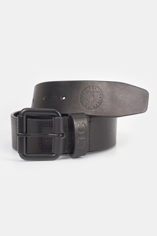 Ceinture Komel en cuir noir