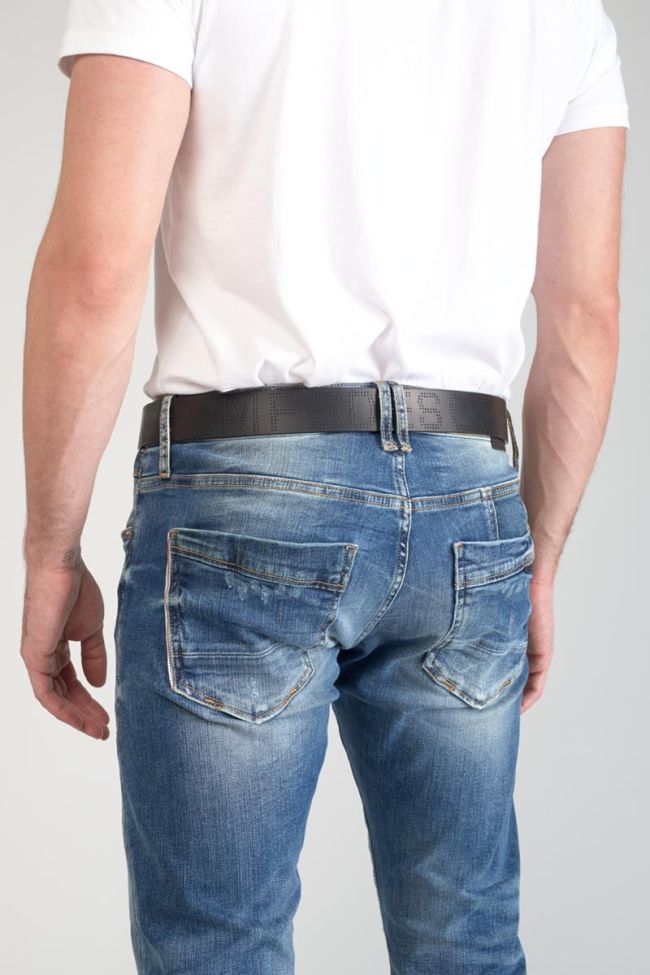 Ceinture Komel en cuir noir