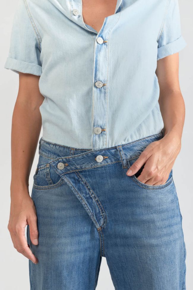 Combinaison pantalon Cozette en jeans bleu