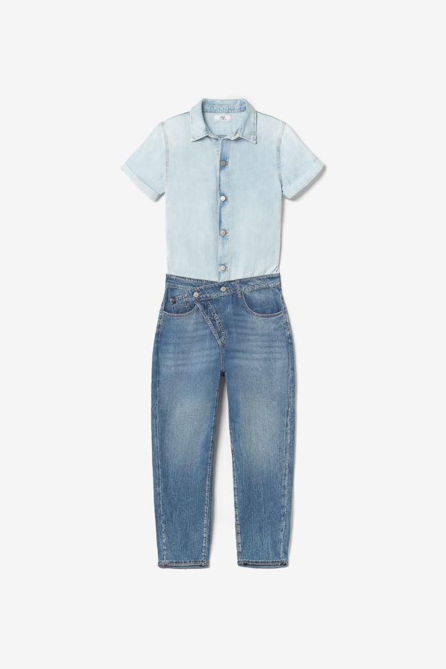 Combinaison pantalon Cozette en jeans bleu