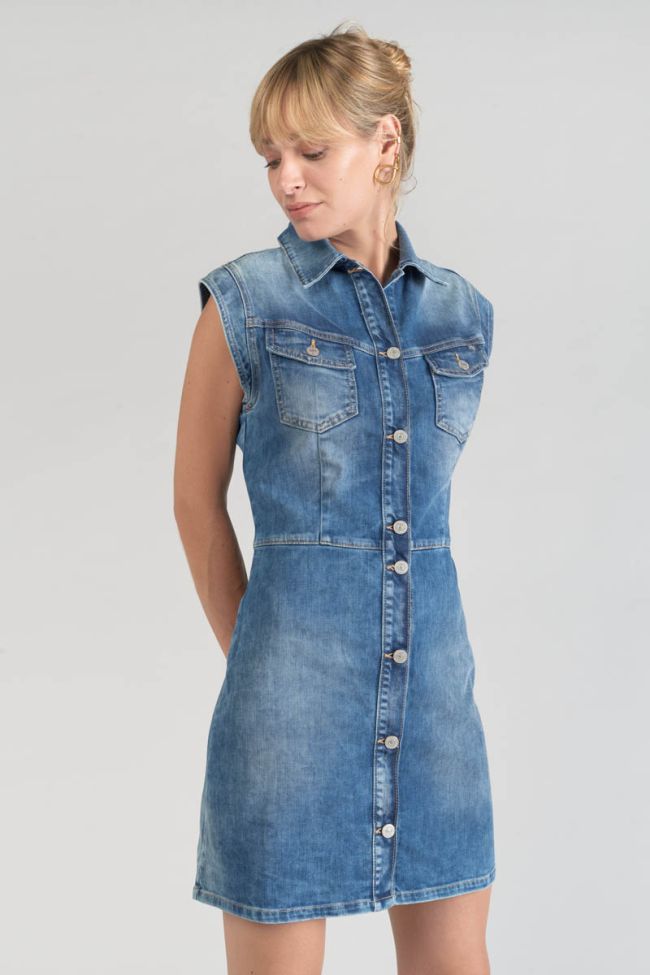 Robe Diderot en jeans bleu