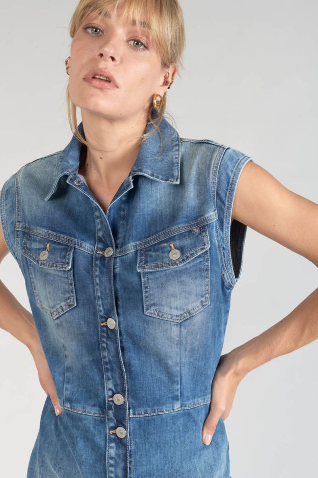 Robe Diderot en jeans bleu