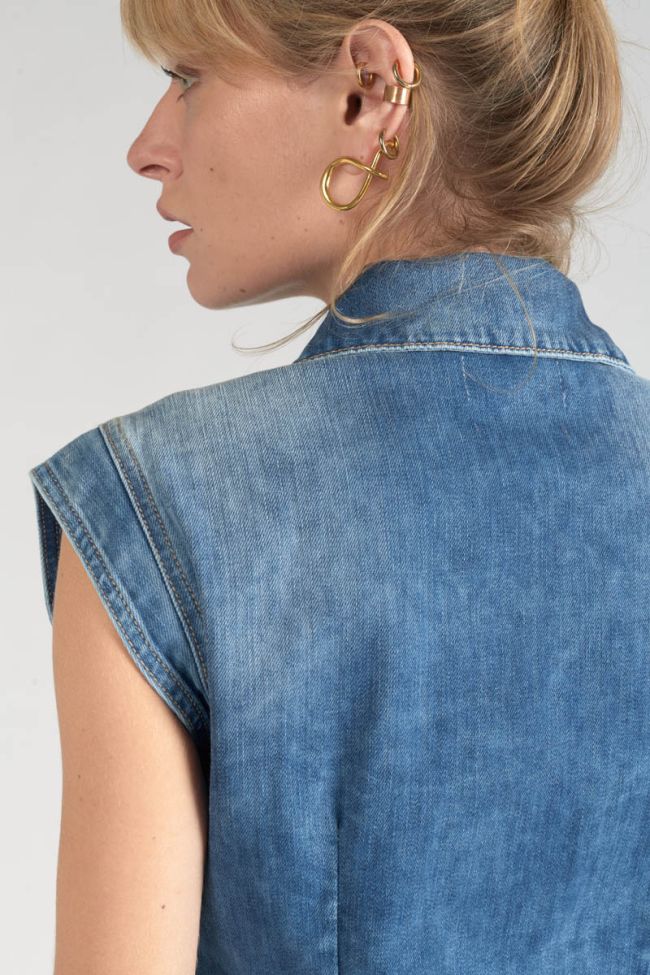 Robe Diderot en jeans bleu